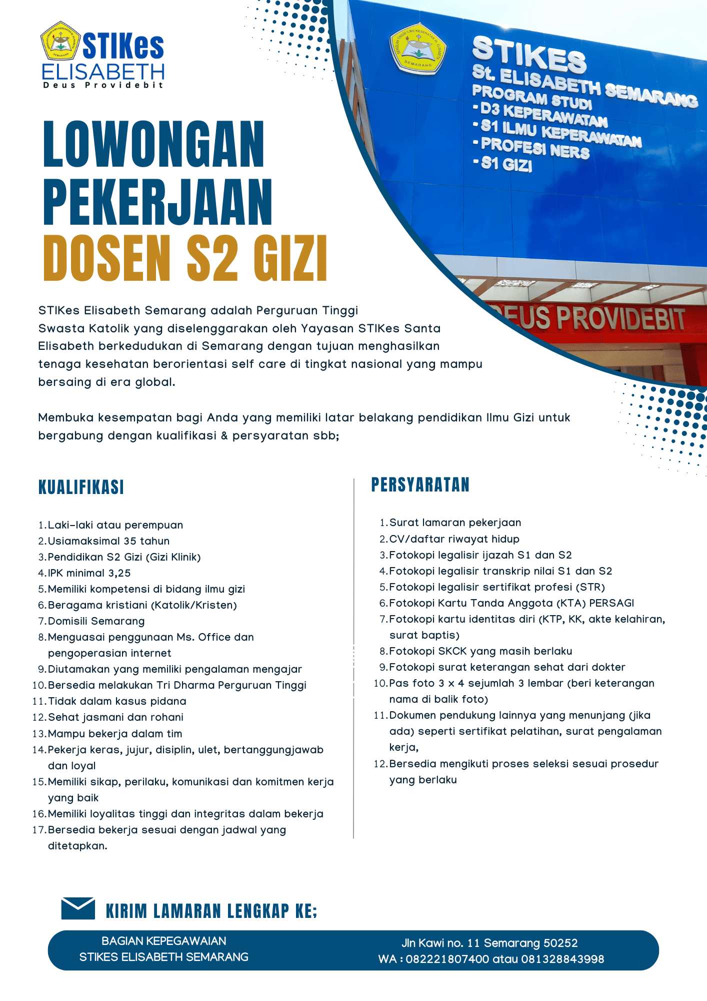 Loker Dosen Gizi