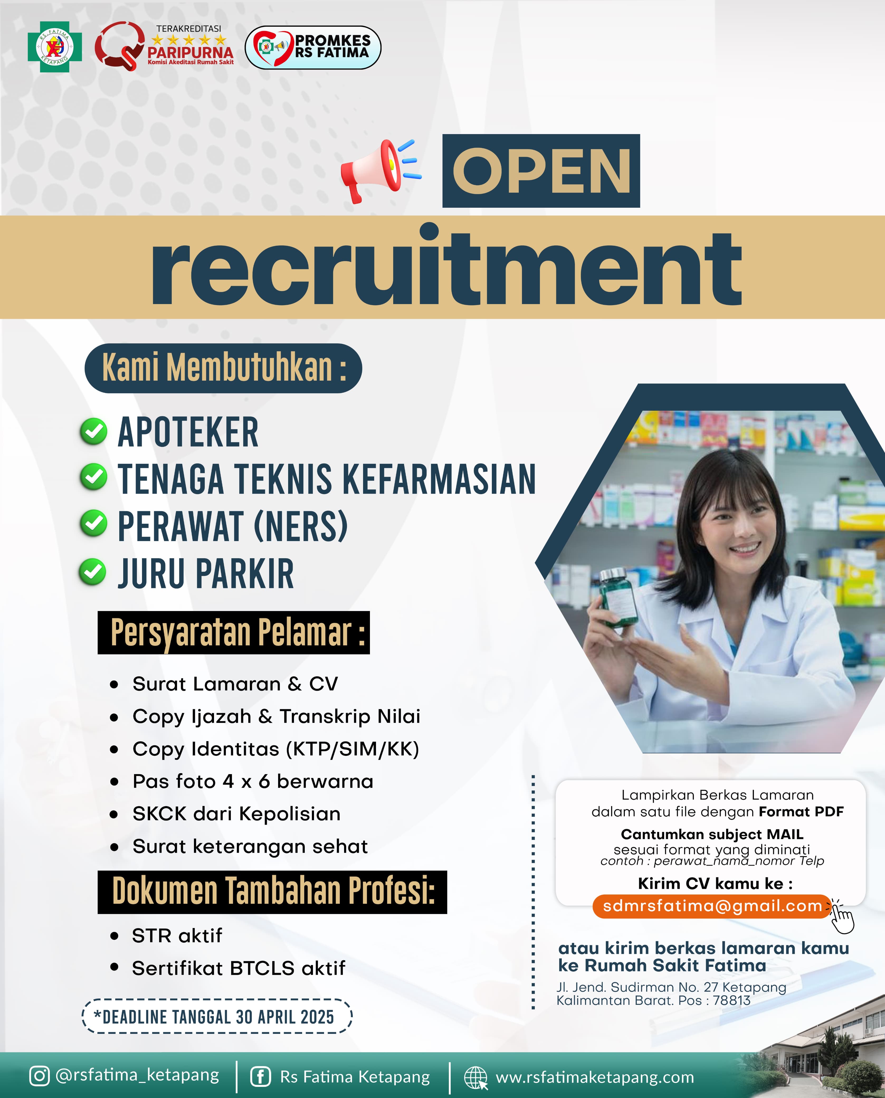 Loker RS Fatima Ketapang